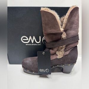 Emu Women's Vintage Brown Sheepskin Ankle Boots